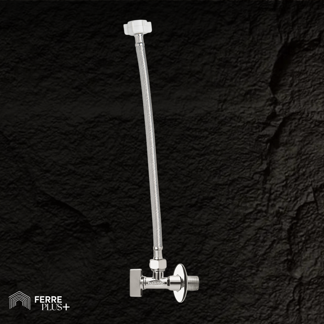 LLAVE ANGULAR PARA INODORO - MANGUERA 12"