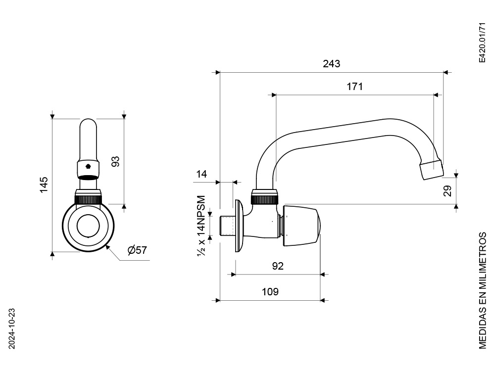 LLAVE DE PARED CAPRI - Image 2