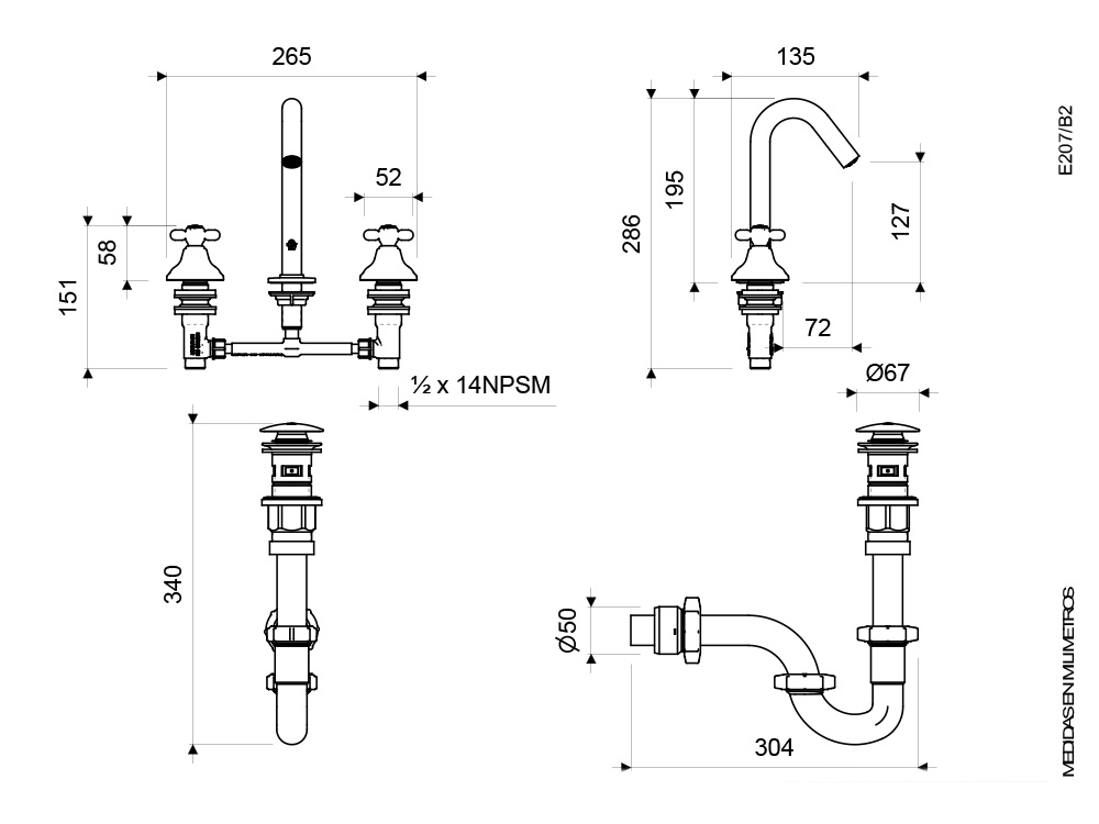 JUEGO 8" NEW PORT - LAVABO - Image 6