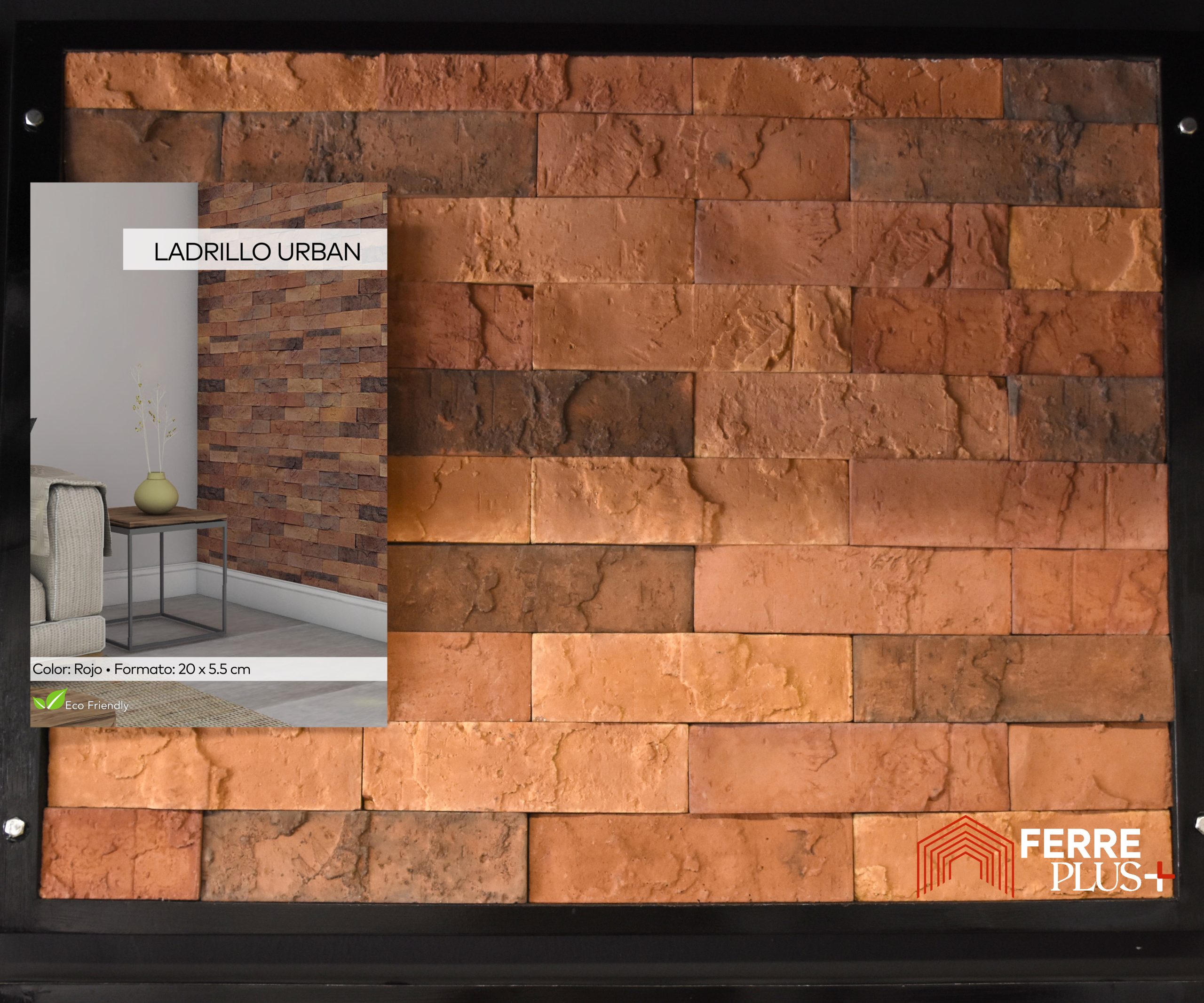 PIEDRA LADRILLO URBAN ROJO